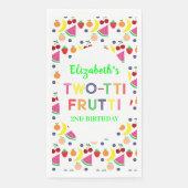 Fruit Two-tti Frutti 2nd Birthday Napkins (正面)