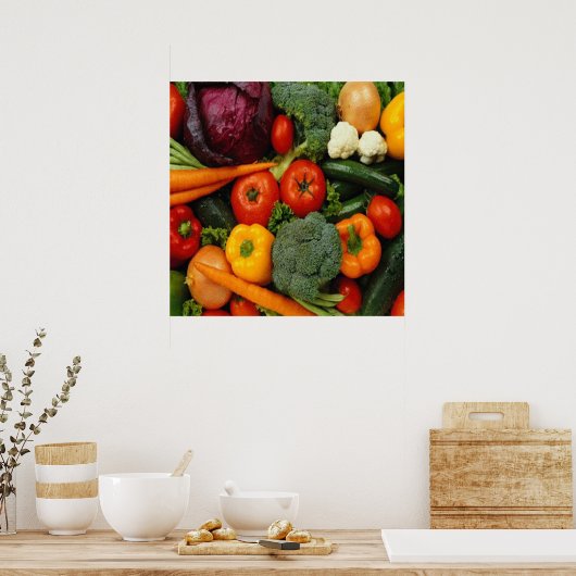 FRUIT & VEGETABLES ポスター (キッチン)