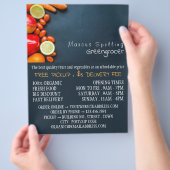 Fruit & Vegetables, Greengrocer Advertising チラシ (手)