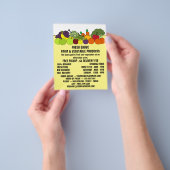 Fruit & Vegetables, Greengrocers Advertising チラシ (手)