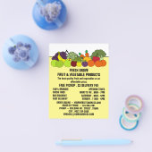 Fruit & Vegetables, Greengrocers Advertising チラシ (シングル)
