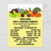 Fruit & Vegetables, Greengrocers Advertising チラシ (正面)