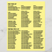 Fruit & Vegetables, Greengrocers Advertising チラシ (裏面)