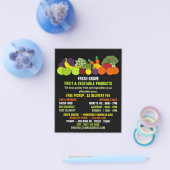 Fruit & Vegetables, Greengrocers Advertising Flyer チラシ (シングル)