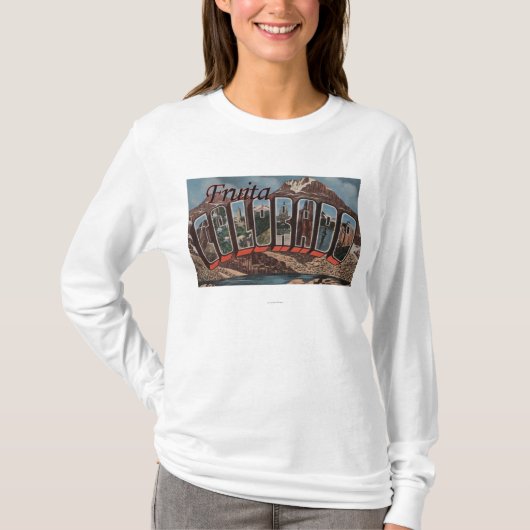 Fruita、コロラド州-大きい手紙場面 Tシャツ (正面)
