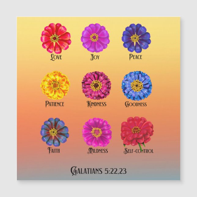 Fruitage of the spirit With Zinnias  (正面)