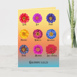 Fruitage of the spirit With Zinnias  カード