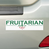 Fruitarianのバンパーステッカー バンパーステッカー (車上)