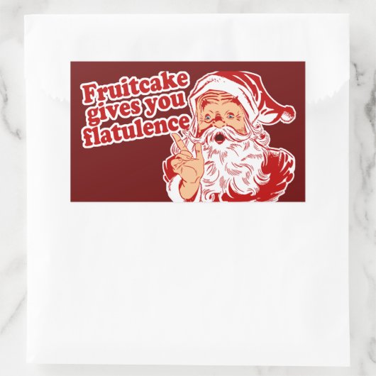 Fruitcake 与え You Flatulence 長方形シール (バッグ)