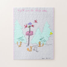 Fruitcake… 11のx 14インチの静まる挑戦パズル