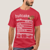 fruitcake Nutrition Factsラベル Tシャツ (正面)
