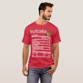 fruitcake Nutrition Factsラベル Tシャツ (正面フル)