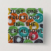 Fruitloopボタン 缶バッジ (正面)