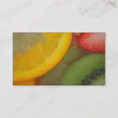Fruitopiaのカラフルな新鮮な果物の名刺 名刺 (裏面)