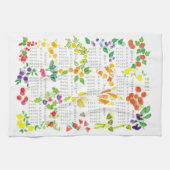 Fruits and Veggies - Calendar 2021 キッチンタオル (横)