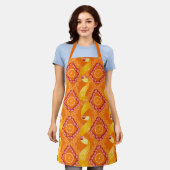 Fruits and zest orange apron エプロン (着用した状態)