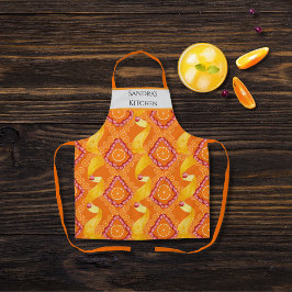 Fruits and Zest Orange Personalized エプロン