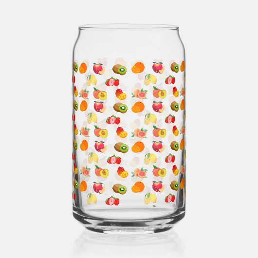 Fruits designs glass tumblers ガラス缶 (左)