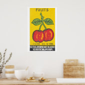 Fruits - Matchbox Print - Aesthetic Wall Art ポスター (キッチン)