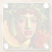 Fruits of Expression – A Surreal Portrait ガラスコースター (裏面)