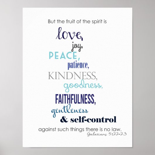 Fruits of the Spirit Poster ポスター (正面)