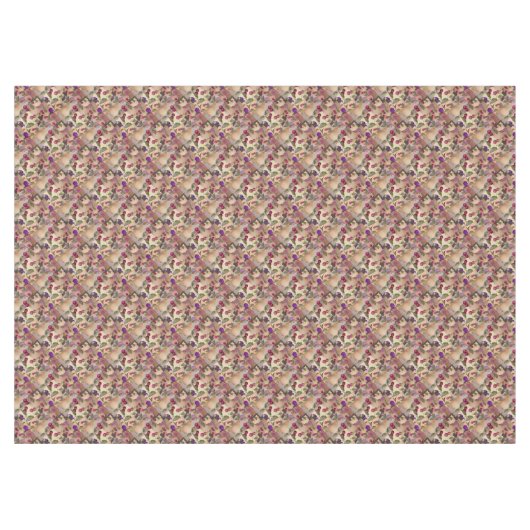 Fruits, patchwork, berries , pear , cherry , plum テーブルクロス (正面(横))