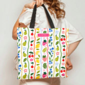 Fruits Pattern Food Summer Elegant Stylish トートバッグ
