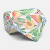 Fruits, peaches, pears, lemons, watercolor ネクタイ (ロール)