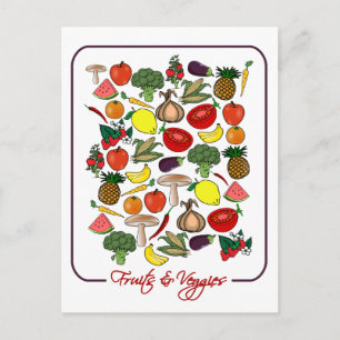 Fruits & Veggiesはがきカスタマイズ, ポストカード