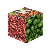 Fruits & Veggies （またはYOUR photos）キューブ フォトキューブ (裏面アングル)