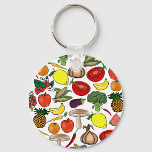 Fruits & Veggies key chain, choose style キーホルダー