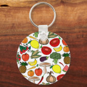 Fruits & Veggies key chain, choose style キーホルダー (正面)