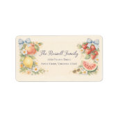 Fruity Address Label ラベル (正面)