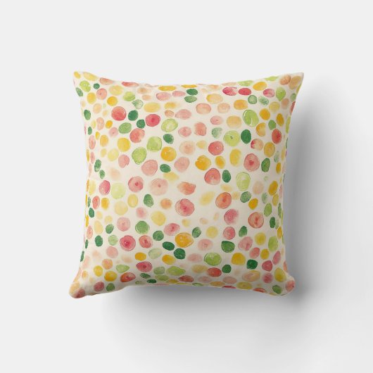 Fruity Berry Green Orange Pink Bears クッション (裏面)