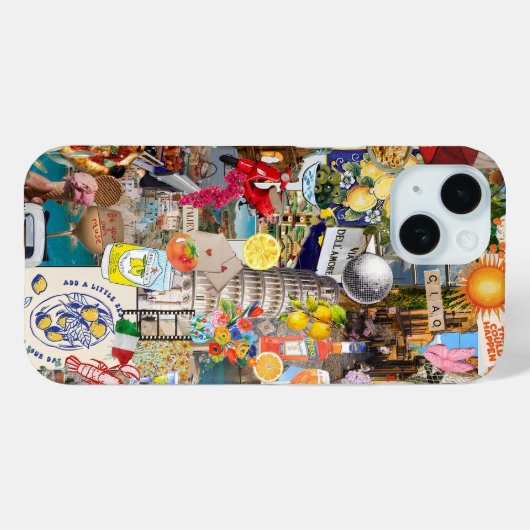 Fruity European Summer Collage Case-Mate iPhoneケース (裏面 (横))