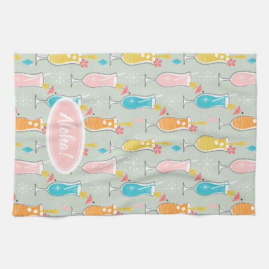 Fruity Tiki Beverages キッチンタオル (横)