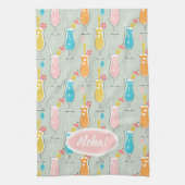 Fruity Tiki Beverages キッチンタオル (縦)