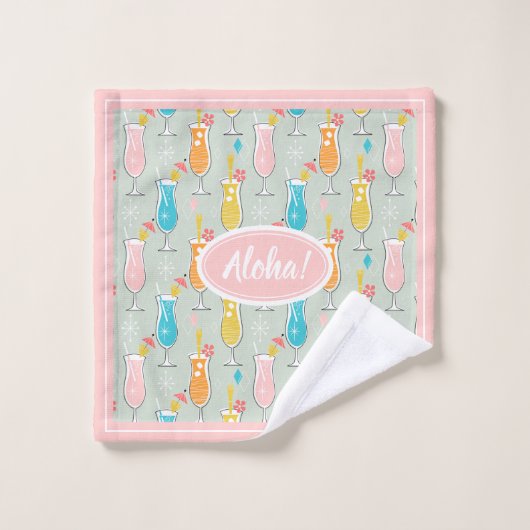 Fruity Tiki Beverages バスタオルセット (ウォッシュタオル)