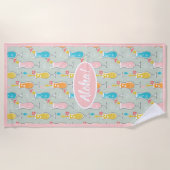 Fruity Tiki Beverages ビーチタオル (正面)