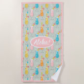Fruity Tiki Beverages ビーチタオル (正面)