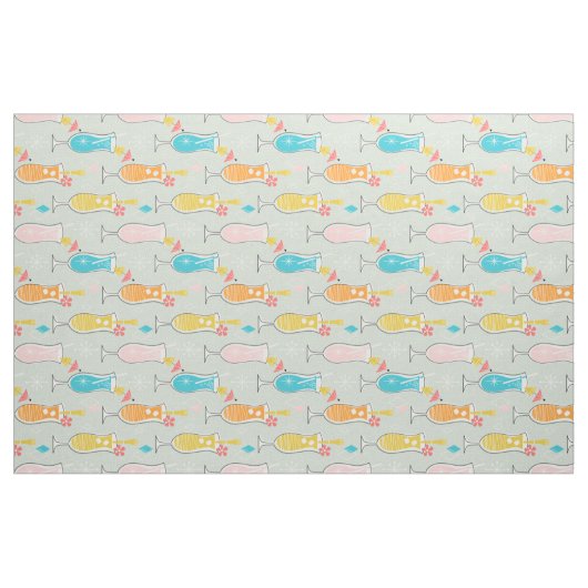 Fruity Tiki Beverages ファブリック (ファットクウォーター)