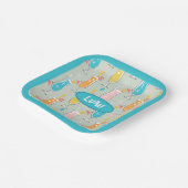 Fruity Tiki Beverages ペーパープレート (傾斜あり)