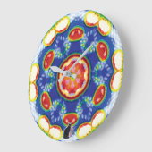 FruityTooty万華鏡のように千変万化するパターン大時計 ラージ壁時計 (傾斜)