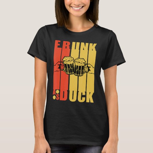 Frunk as Duck皮肉な飲みパーティー Tシャツ (正面)