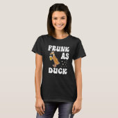 Frunk As Duck Rubber Duck Drinkミームユーモア2 Tシャツ (正面フル)