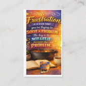# Frustration Is a Sign That You're Trying to Solv 名刺 (裏面)