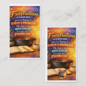 # Frustration Is a Sign That You're Trying to Solv 名刺 (正面/裏面)