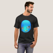 Frutiger Aero 美学 テクノロジー オーブ フィッシュ Tシャツ (正面フル)