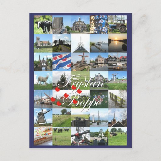 Fryslân Boppeフリースラント州の写真の郵便はがきKaart ポストカード (正面)