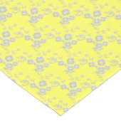 FS-スタイル1 – 黄 – 白2テーブルランナー14x72in ショートテーブルランナー (コーナー)